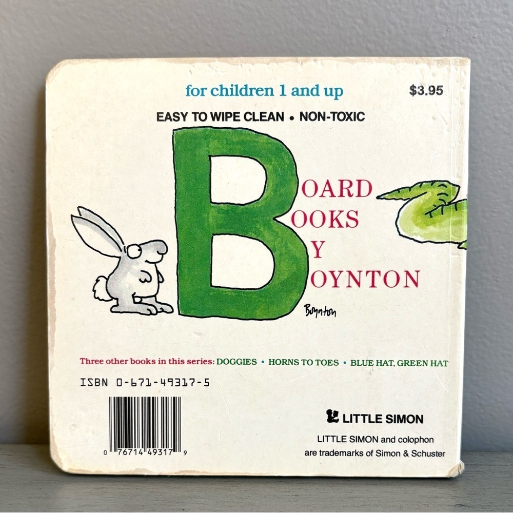 VTG Sandra Boyton- A to Z- Children Board Book RARE Cover Little Simon 1984 - Picture 8 of 15